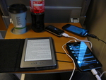 Anker Astro, Galaxy Note, Galaxy Nexus, Kindle 4, Kaffee, Cola ;-)