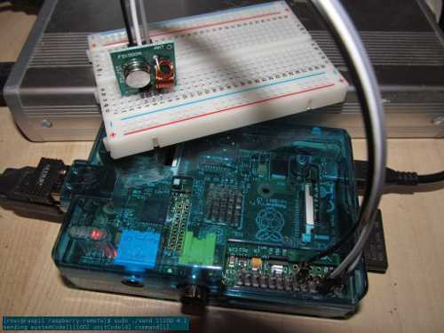 Raspberry Pi 433MHz Testaufbau