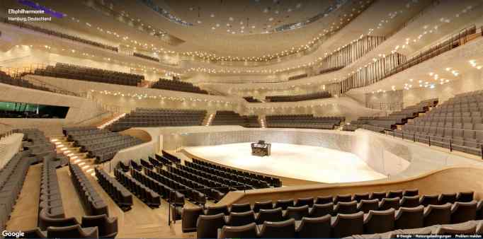 Google Arts & Culutre / Street view: Konzertsaal Elbphilharmonie